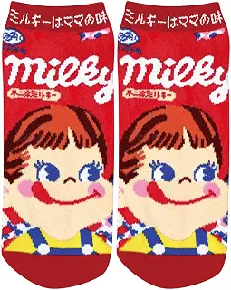 ジェイズプランニング ソックス 抗菌防臭加工 お菓子のパッケージシリーズ 22-24cm