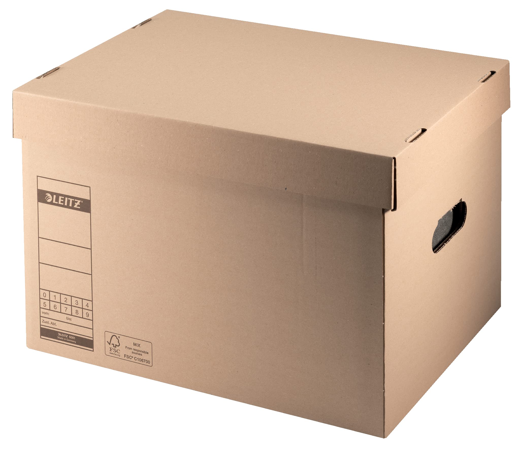 Leitz 28 x 44 x 33.5 cm Premium Archiving and Transportation Box, Brown โ image 1