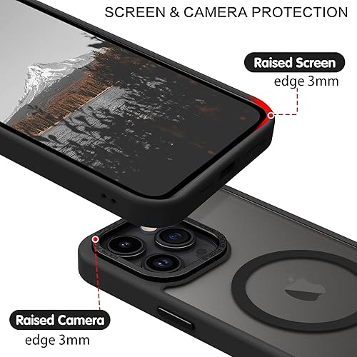 Miniatura 7 de BENTOBEN Funda magnética para iPhone 11 Pro Max, iPhone 11 Pro Max compatible con MagSafe translúcida mate a prueba de golpes para mujeres, hombres