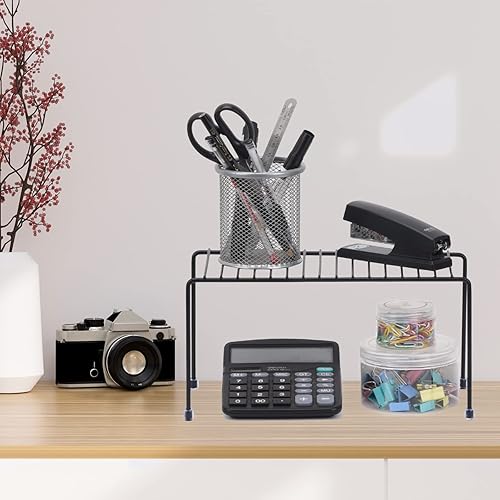 Miniatura 10 de Estantes de cocina, mini estante de almacenamiento para organización de gabinete, organizador de almacenamiento para cocina, refrigerador, gabinete,