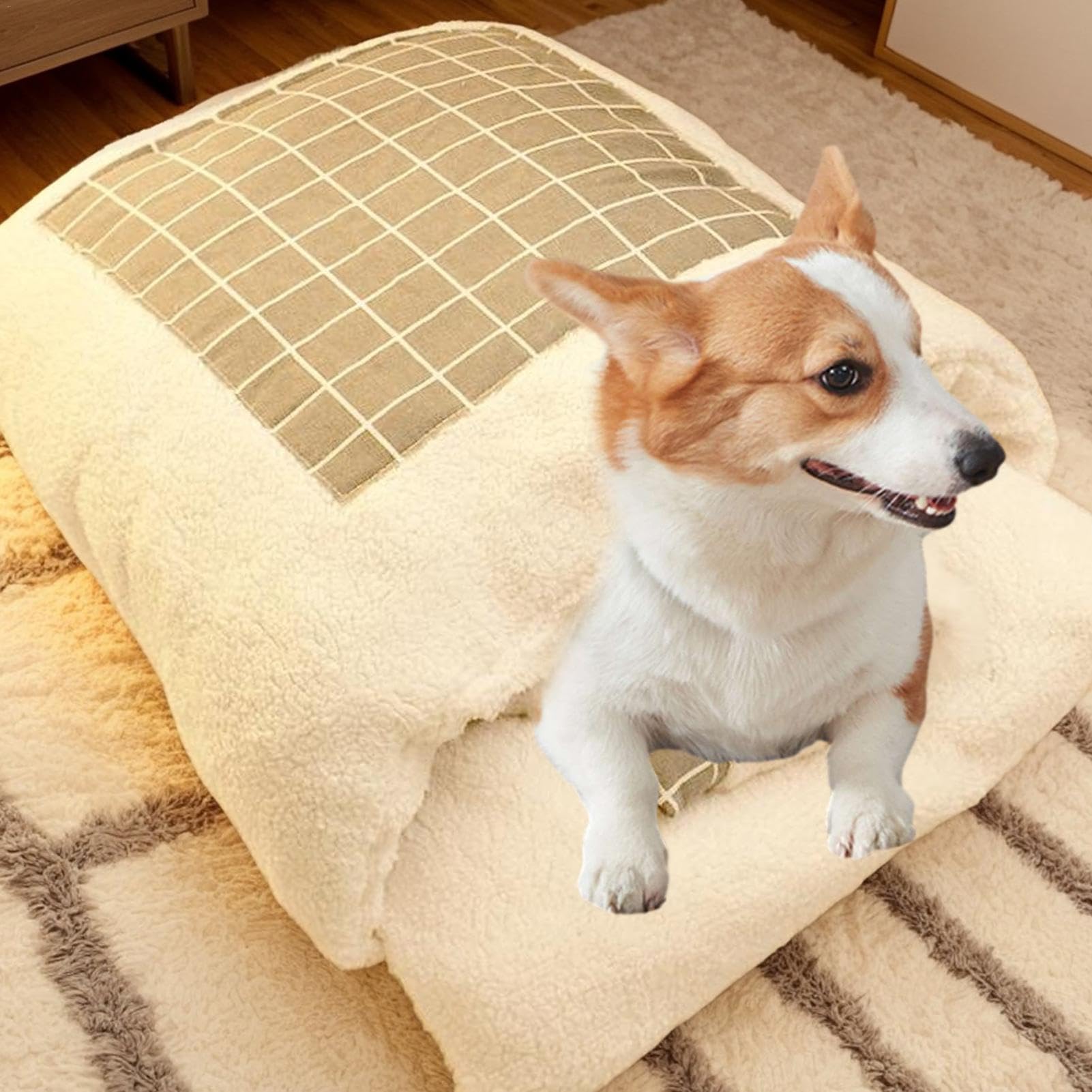Saco De Dormir Para Mascotas Bolsa Cálida Lavable | Semi-cerrado para Gatos Para Cachorros Y Para Exterior E Interior Para Invierno Y Clima Frío Para Calentamiento