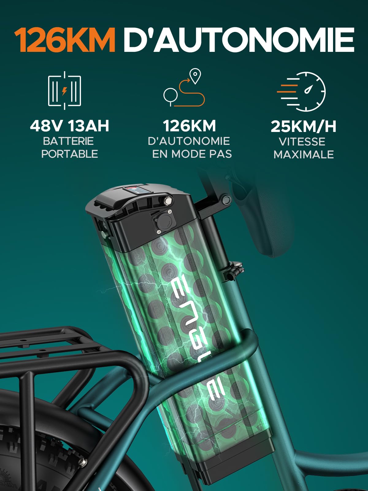 ENGWE Velo Electrique Homme 20 Pouces-vélo électrique 48V 13Ah Batterie, VTT Electrique Adulte Homme 7 Vitesses avec écran LCD, 25km/h avec Moteur 250w, autonomie jusqu'à 120km L20/L20 Boost