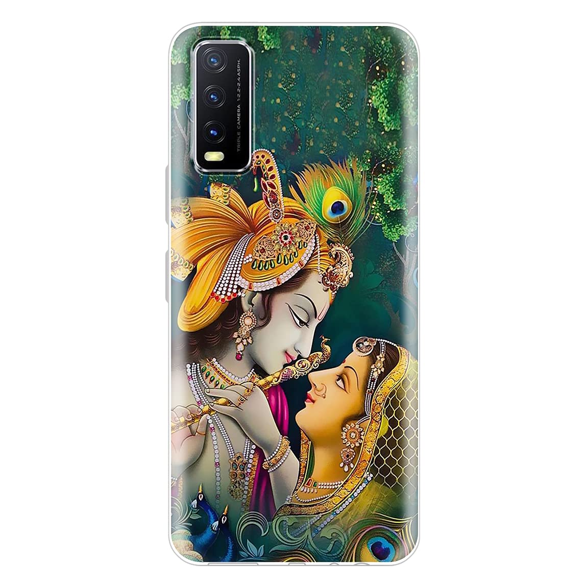 Fashionury Silicone Designer Printed Back Case Cover for Vivo Vivo Y20 / Y20i / Y20A / Y20G / Y20T / Y12s / Y12G -D016