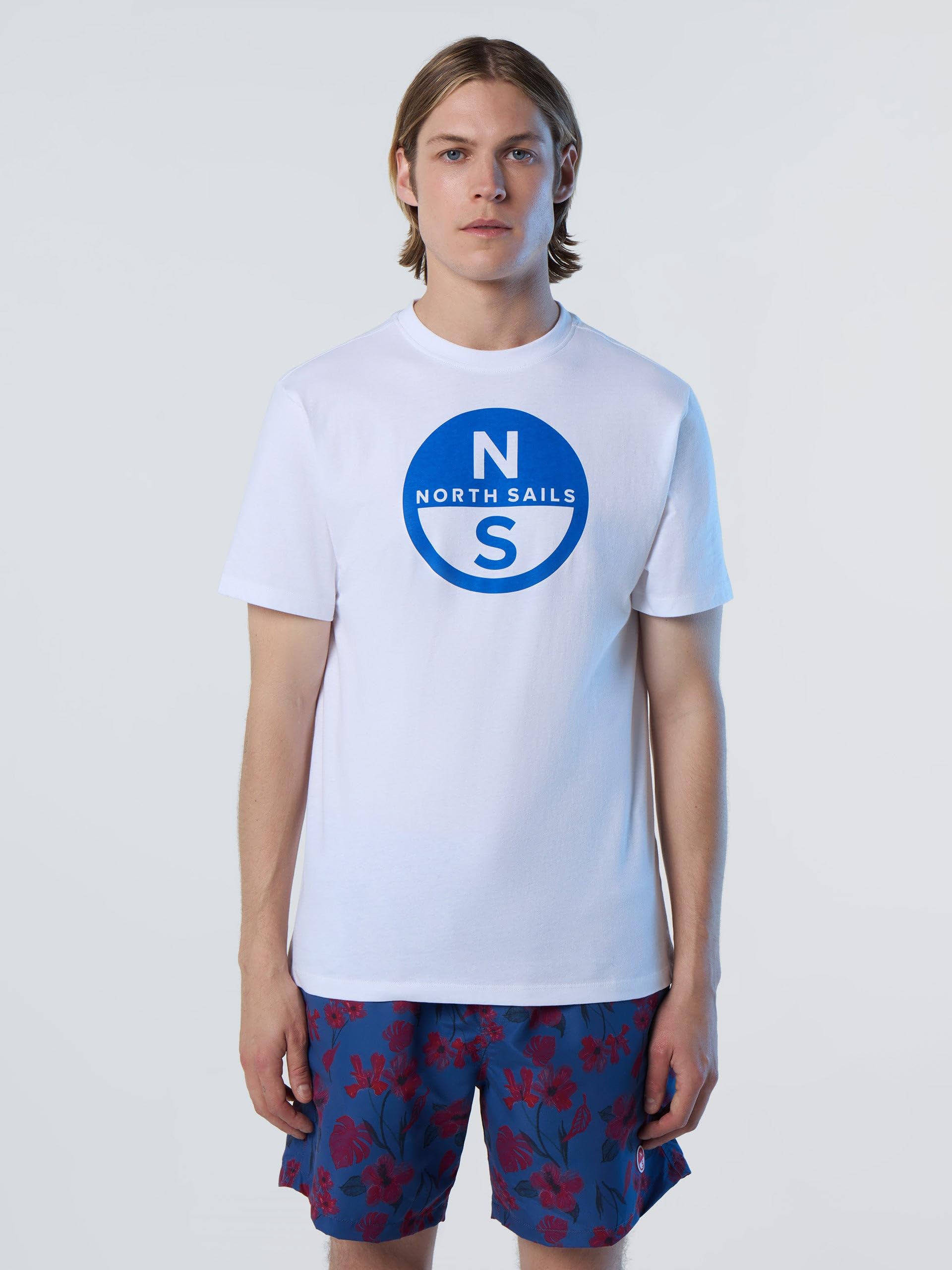 NORTH SAILS Camiseta Hombre Cuello Redondo Manga Corta Camiseta de algodón con Estampado artículo 692972 Camiseta básica Manga Corta