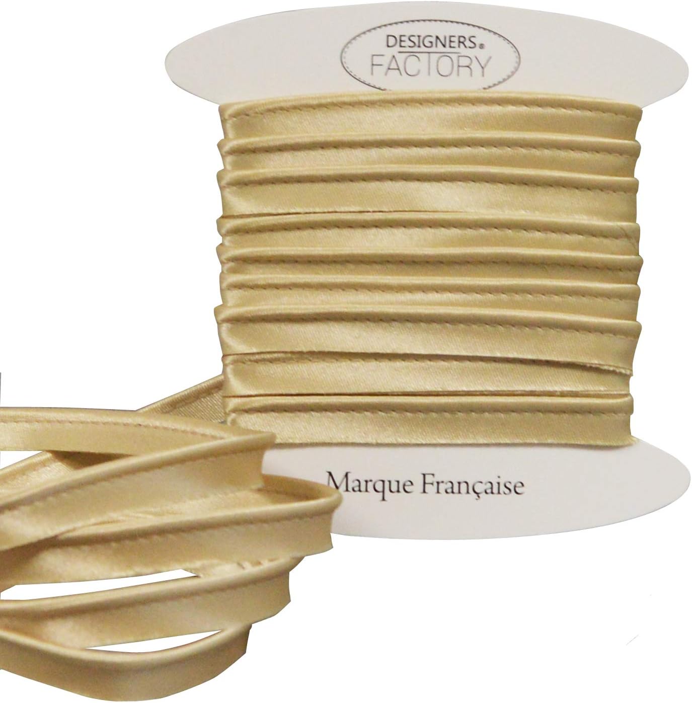 Satin Piping Trim for Sewing - Available in Several Colors - Ideal for Refined finishes, to be Placed Between 2 Fabrics or at The Edge of Your Creations. (by 5.46 Yards, White) : Arts, Crafts & Sewing