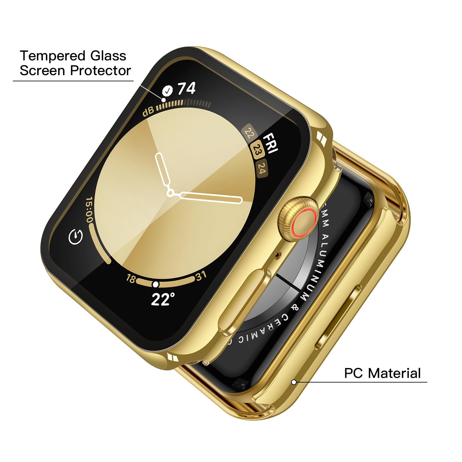 Misxi Displayschutzfolie für 40 mm Apple Watch SE3/SE2/SE/Serie 6/5/4