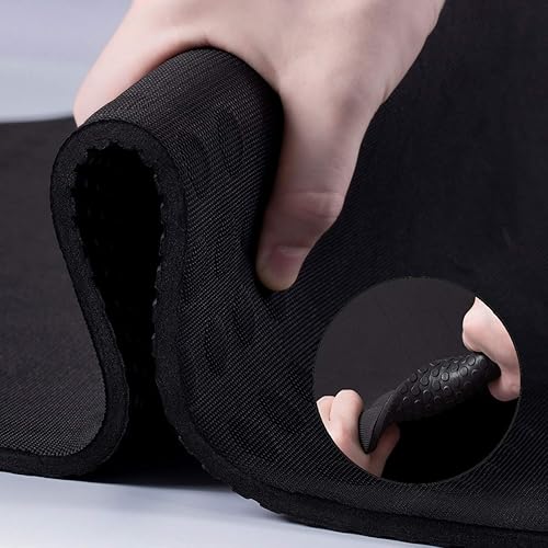 JELS - Tapete de yoga extra grueso, 25 pulgadas, diseño ergonómico 3D antideslizante, material TPE certificado SGS, tapete de yoga para hombres y JELS - Tapete de yoga extra grueso, 25 pulgadas, diseño ergonómico 3D antideslizante, material TPE certificado SGS, tapete de yoga para hombres y