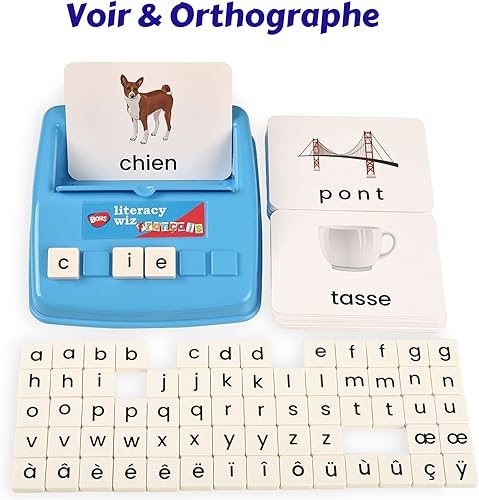 Miniatura 3 de BOHS Juego divertido de mago de alfabetización francesa - Palabras de vista en minúsculas - 60 tarjetas flash - Juguetes educativos de aprendizaje