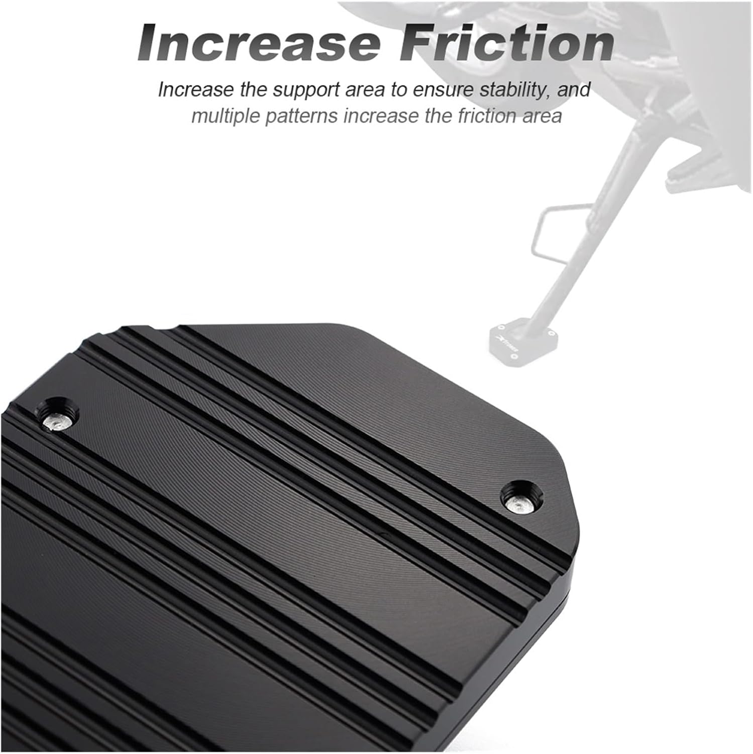 Motorcycle CNC Side Stand Compatible With BMW R1150GS 1999-2002 2003 2004 2005 2006 Compatible With R1150 GS R 1150 GS Enlarger Kickstand Support Plate Pad