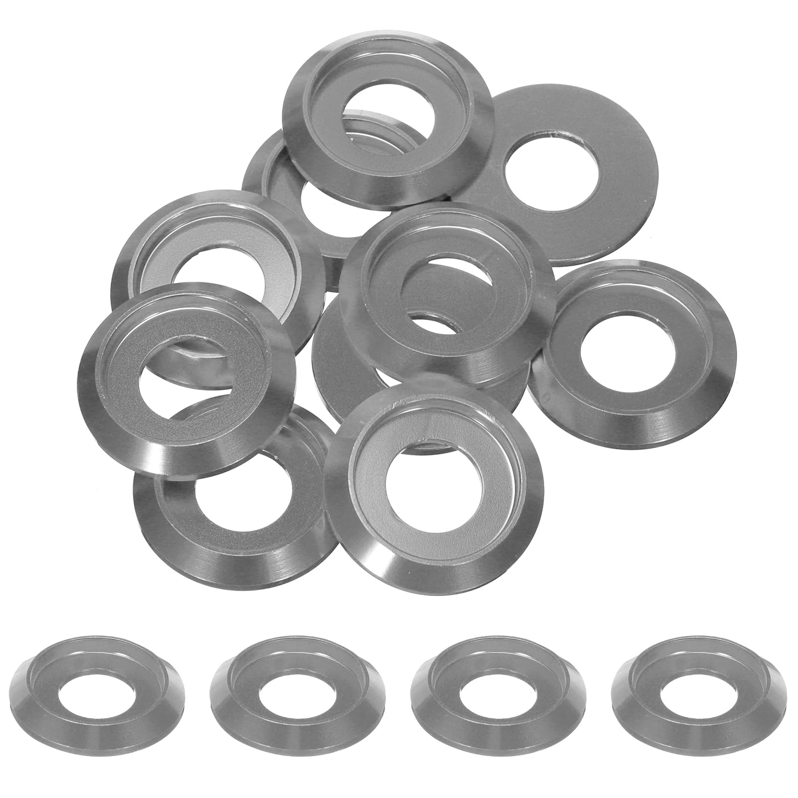 Rosette In Acciaio Inox A2 - Set 25 Pezzi Per Viti A Testa Svasata M10 - Foto 4