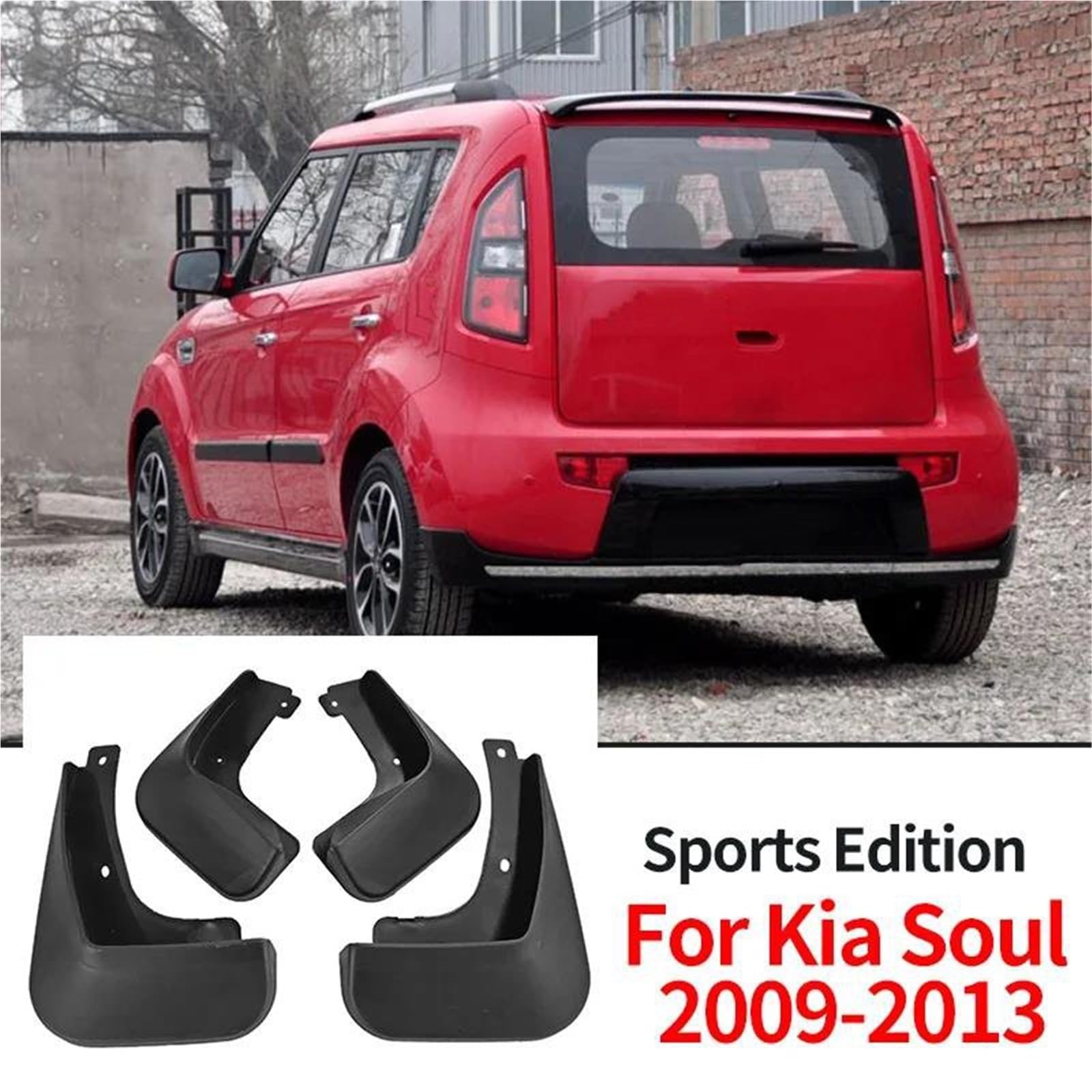 Auto Vorne Hinten Spritzschutz Für Kia Für Soul Sports 2009–2013 Auto-Außen-Schmutzfänger Schmutzfänger Spritzschutz Kotflügel