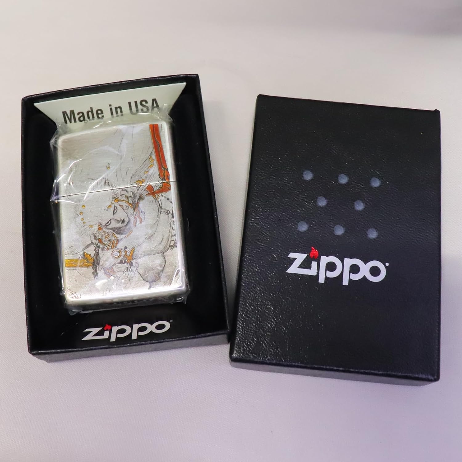 Zippo Oil Lighter Amano Yoshitaka F3-Twin Sword 80220