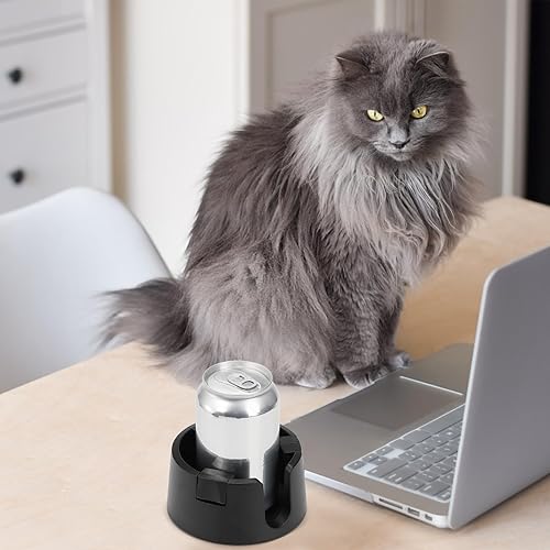 Miniatura 8 de Paquete de 2 portavasos antiderrames, soporte adhesivo para tazas de escritorio, soporte ajustable de plástico para bebidas para escritorio,