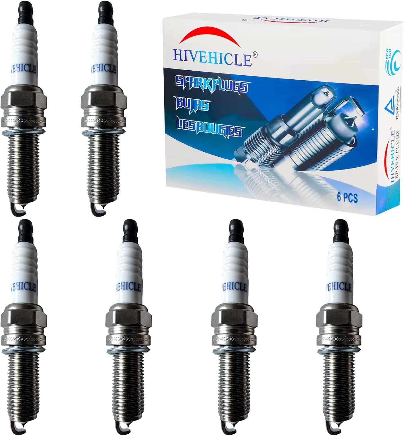 V7426 Iridium Spark Plugs – Replacement of #97390 LKR7BGPS (6 Pack)