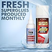 Vista 2 de Starbond Pegamento CA delgado con paquete de activador (4 oz. + 6 oz.) – Super pegamento de cianoacrilato prémium con acelerador en aerosol
