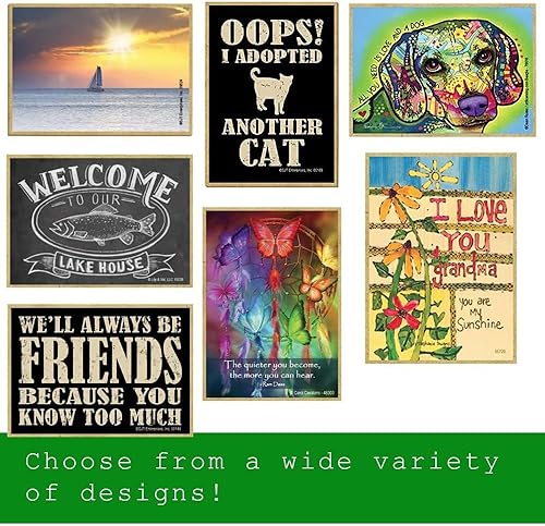 Miniatura 3 de SJT ENTERPRISES, INC. Pitbull  Lo único que un perro necesita más que amor es darle  Imán de madera para nevera  Artista Dean Russo  Fabricado en