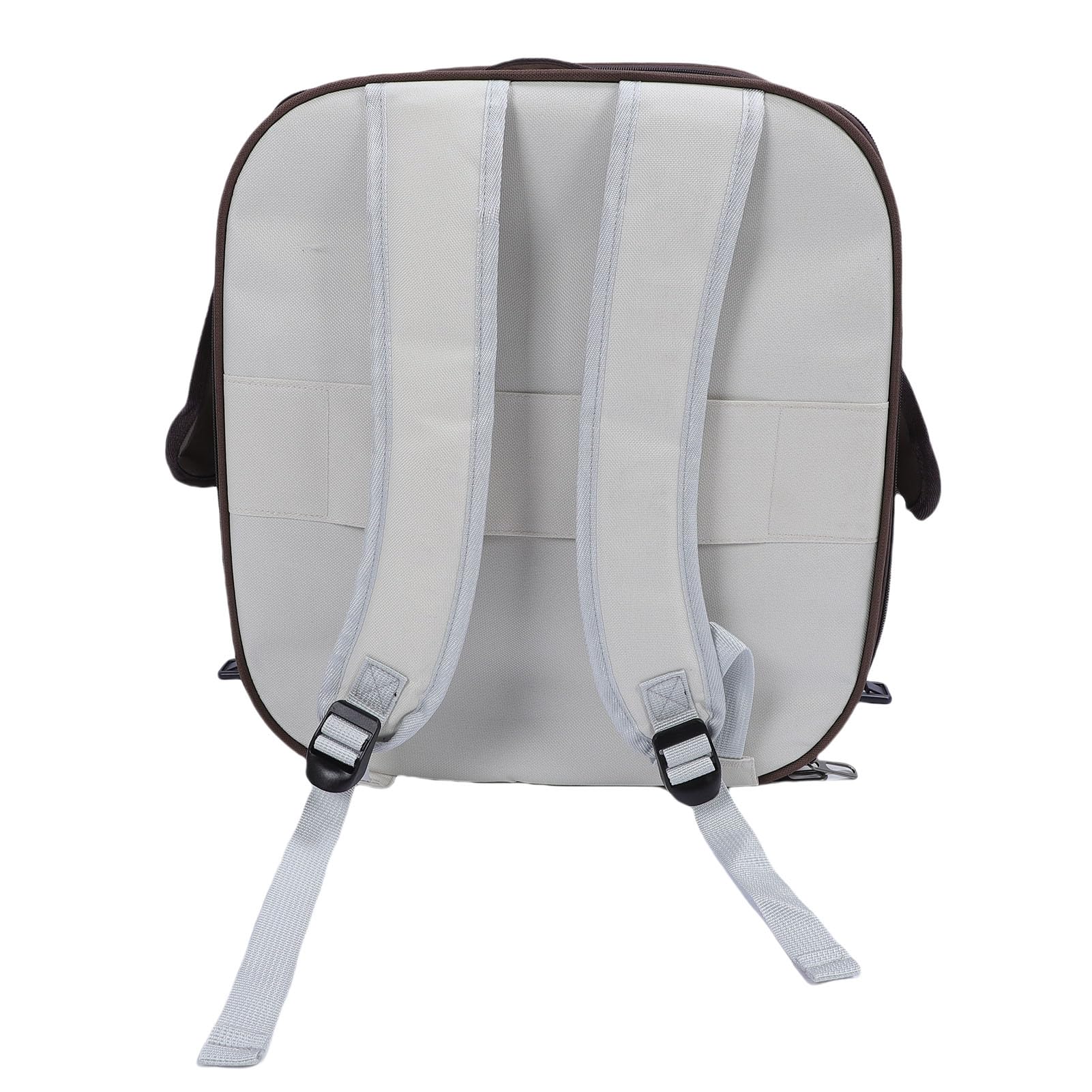 Mochila Transportín para Mascotas con Ruedas 2 en 1 Ventana Transpirable Bolsa Porta Perros con Ruedas Portátil de Gran Capacidad para Viajes en Avión Viajes por Carretera Tela (Marrón)