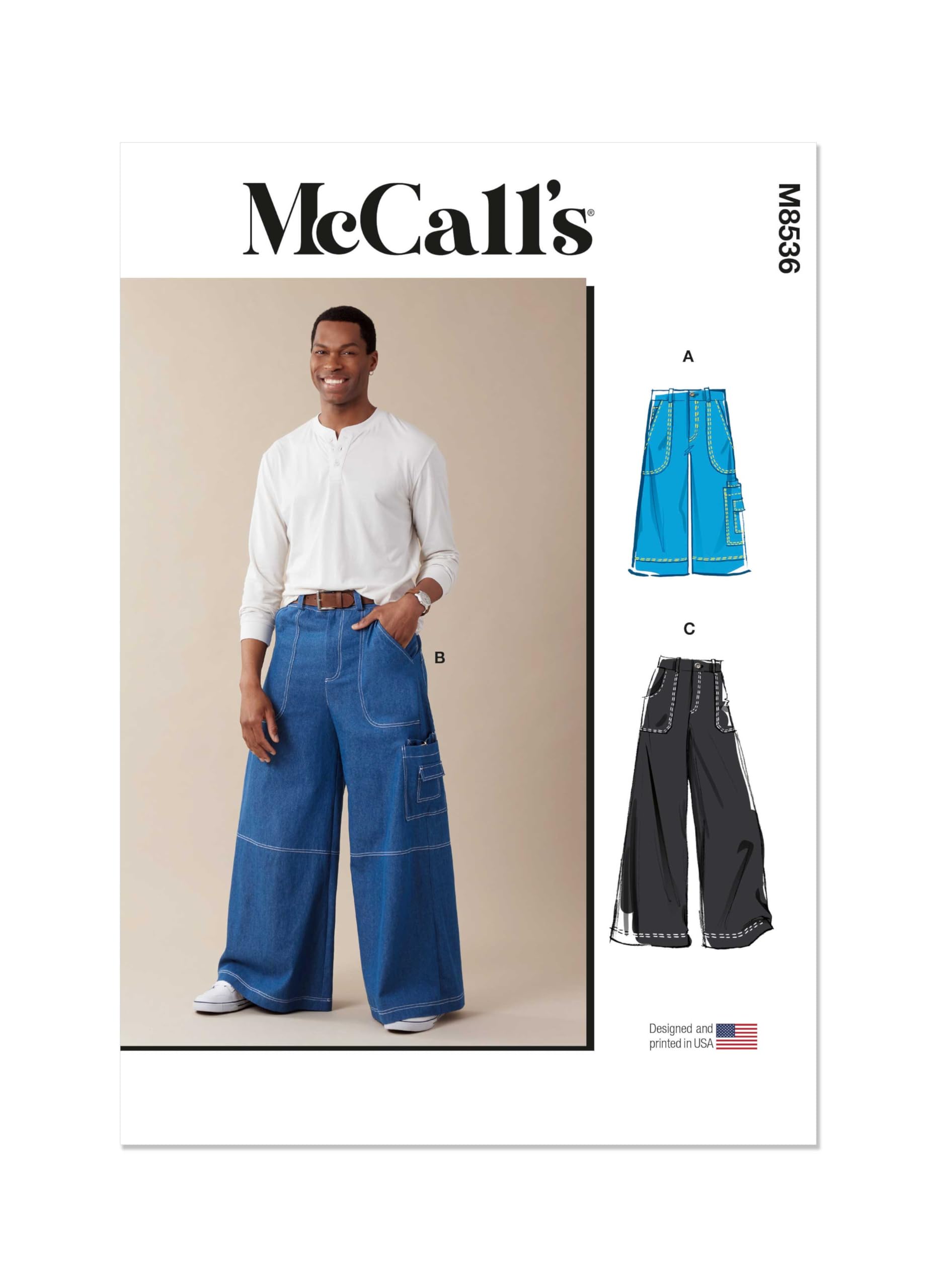 Amazon.com: McCall's M8536BB Men's Cargo Style Shorts and Pants