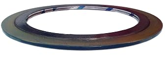Sur-Seal, Inc. Teadit 9000.500347GR1500 Spiral Wound Gasket, 1/2" Pipe, Class 1500 Flanges, 347SS Windings, Flexible Graphite for Applications with Thermal Cycling and Pressure Variations