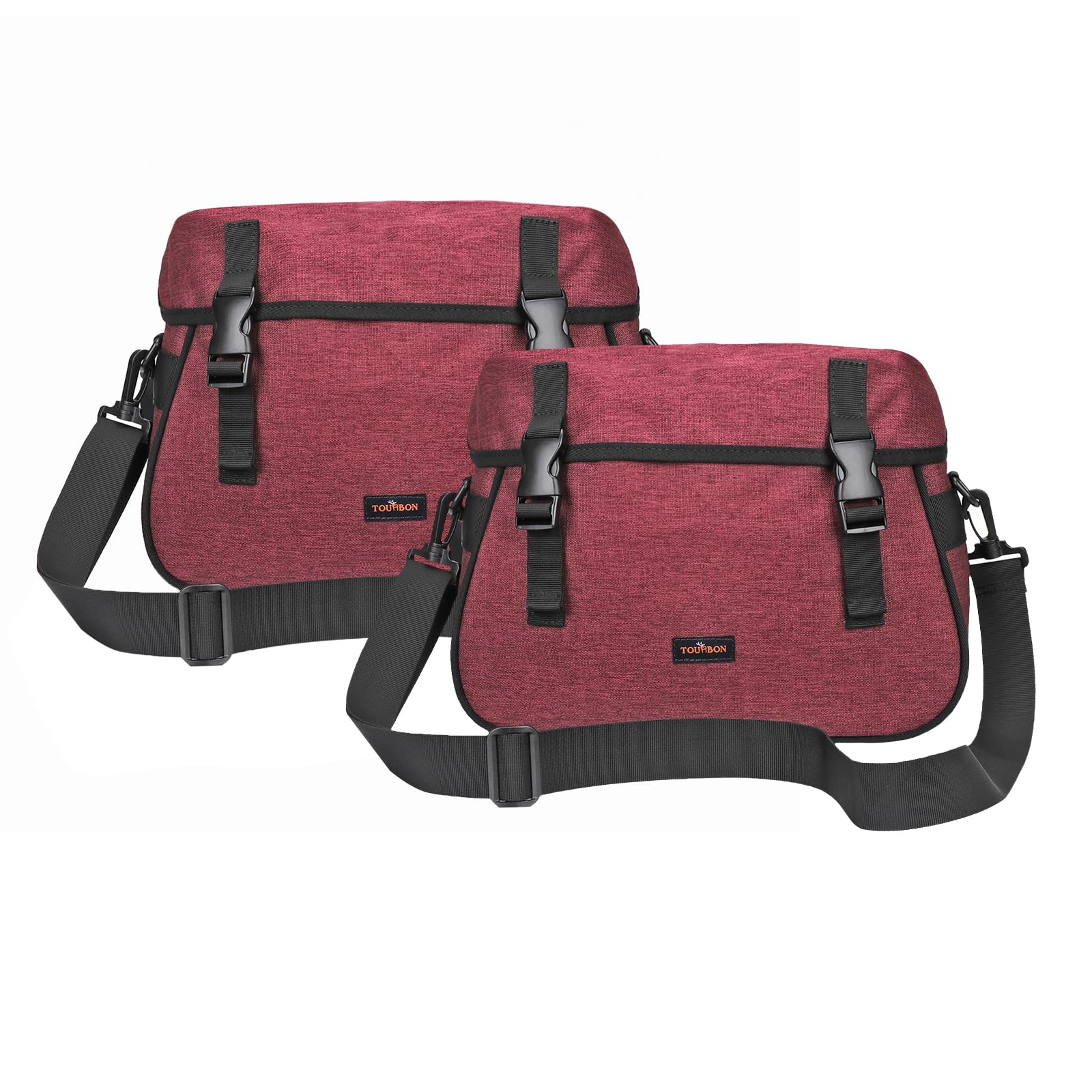 TOURBON Sacoche Double en Nylon pour Porte-Bagages arrière de vélo