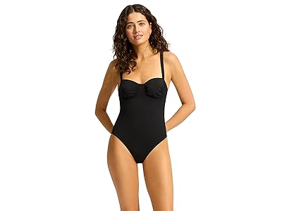 Seafolly Eco Collective Ruched Underwire One-Piece Women