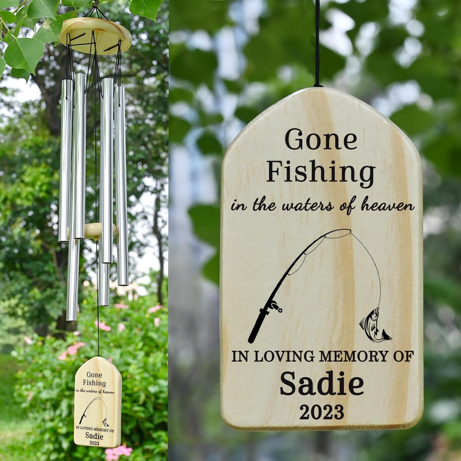 Sympathy Wind Chimes - VAPCUFF Memorial Gift for Loss of Loved One - In Memory of Loved One - Bereavement & Condolence Gifts