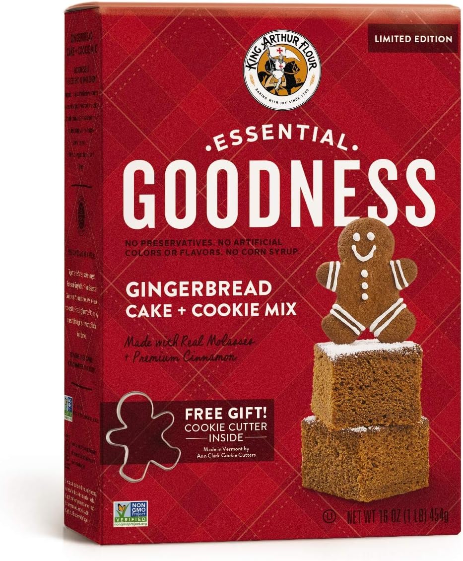 Essential Goodness Gingerbread Cake + Cookie Mix with free cookie cutter