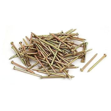 Ubersweet Imported Fiber Concrete Cement Wall Steel Point Tip Wire Nails 70mm Length 100PCS