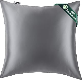 22 Momme Seidenkissenbezug für Haar und Haut, 65x65cm, Dunkelgrau