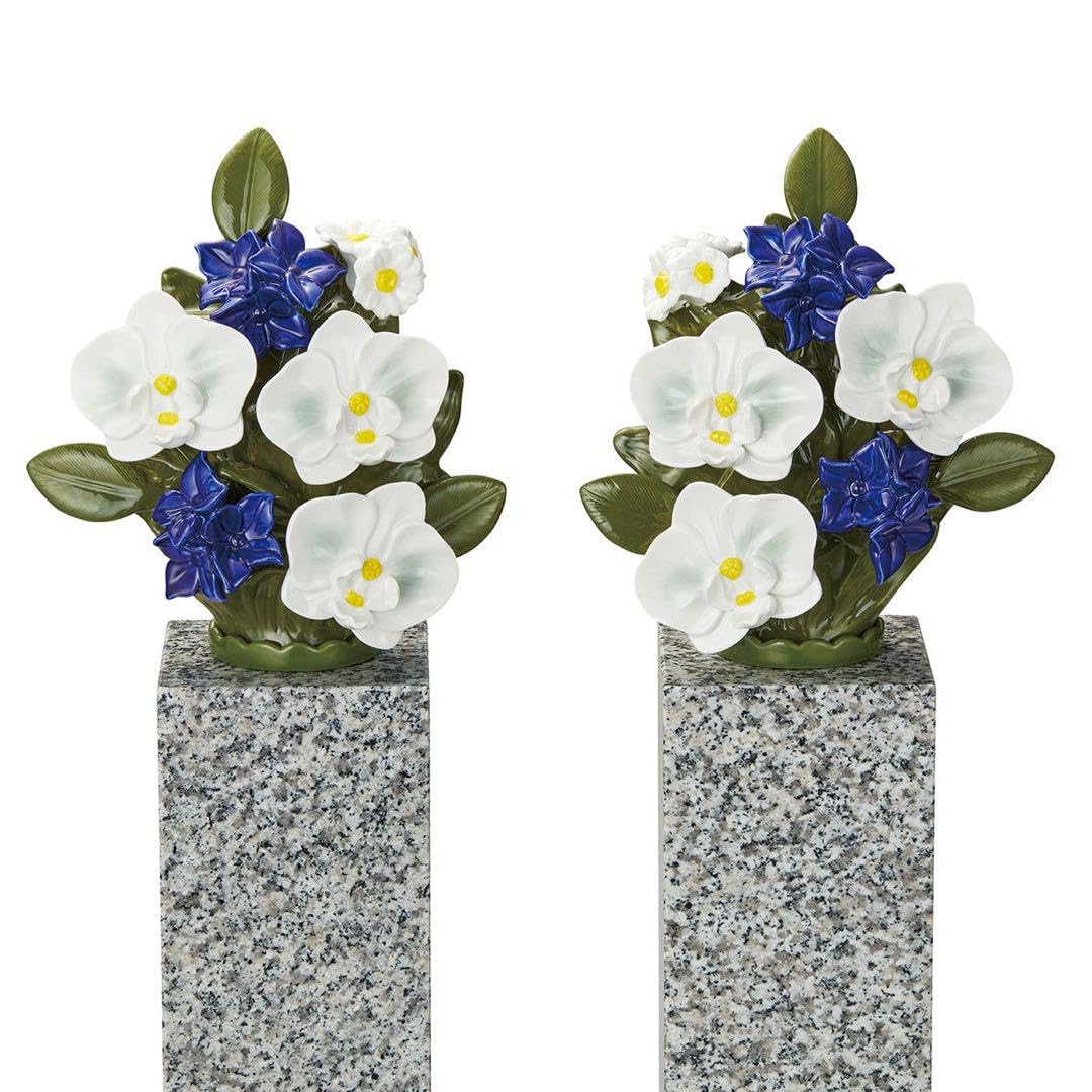 カレンヌ　墓花（Ｌ）胡蝶蘭　ホワイト　1対（2個） Amazon｜カレンヌ 墓花（L）胡蝶蘭 ホワイト 1対（2個）｜造花