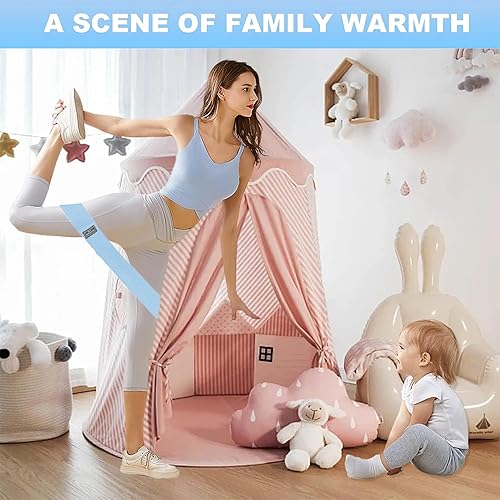 Miniatura 6 de Bandas de resistencia de tela para entrenamiento, paquete de 6 bandas de ejercicio antideslizantes para mujeres y hombres, bandas de tela para el