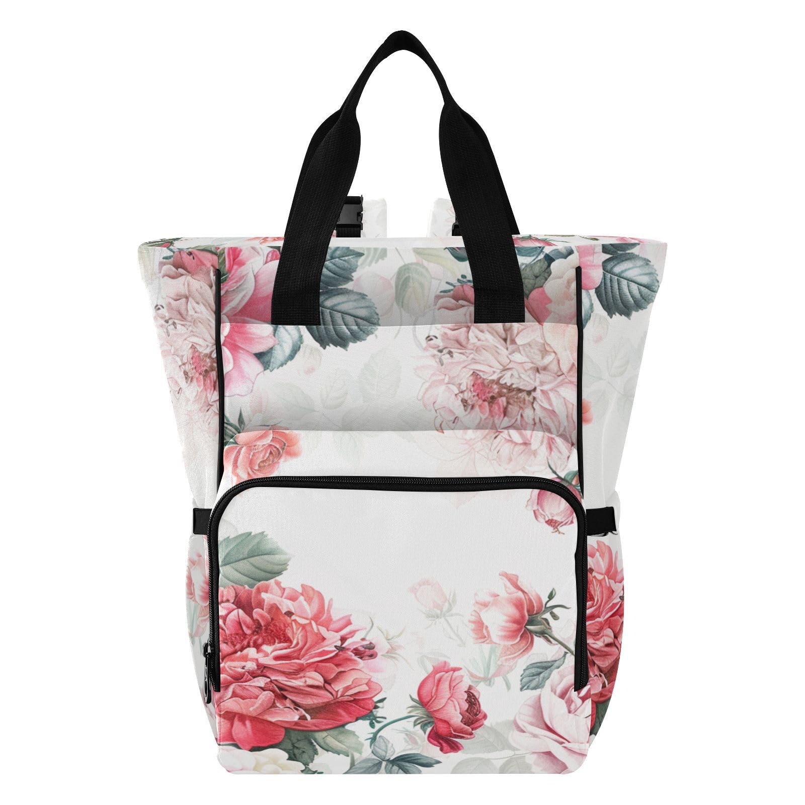Torby na pieluchy dla dziewczynki chłopca Boho Whie Roses