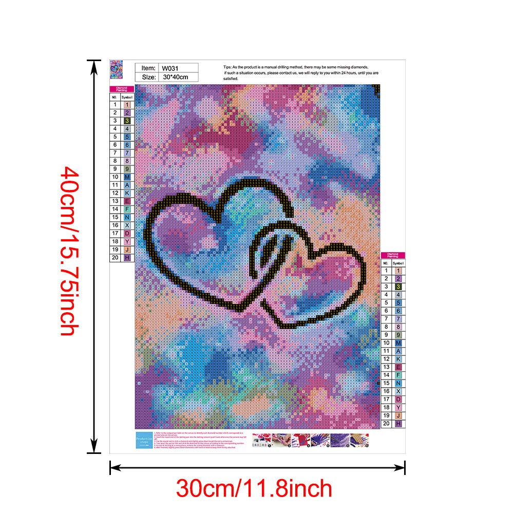 Wowdeor Kit Quadro Diamanti 5D Fai Da Te | Tela 30x40 Cm Con Unicorno, Elefante, Farfalla | Arte Terapia E Regalo Creativo