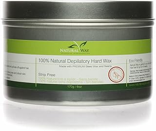 Natural Way Hard Wax: Face & Body Waxing | Tea Tree Formula Universal Can - 6oz/170g For normal to dry skin