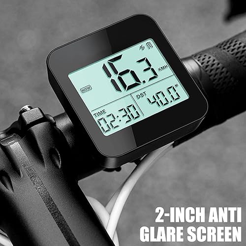 Miniatura 5 de Bicycle Computer Odometer LCD Bicycle Cycling Computer Speedometer Cycling Data Tracker with Backlight