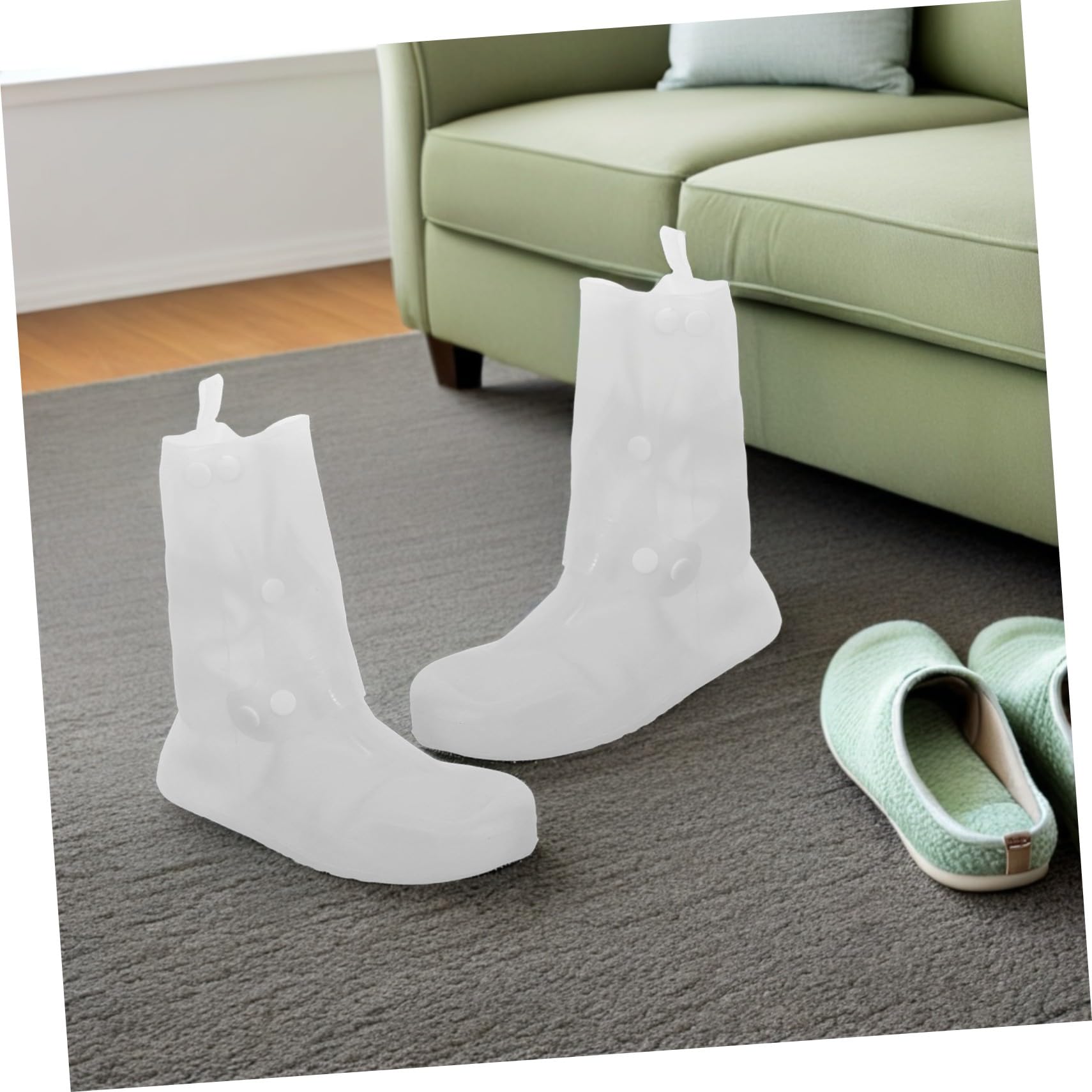 2 pares Fundas para Zapatos Impermeables Antideslizantes para Adultos Reutilizables y Resistentes de Talla Protección para Viajes Pesca Ciclismo y Actividades al Aire