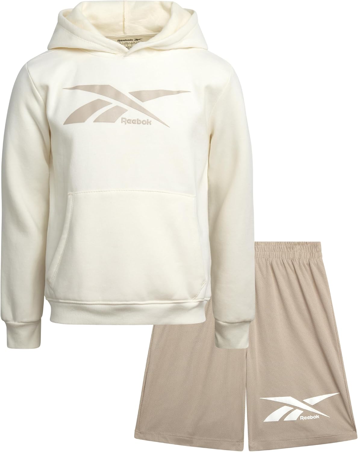 Reebok Boys Active Shorts Set - 2 Piece/3 Piece Athletic Performance Stretch Hoodie Sweatshirt Gym Shorts and Shirts for Boys