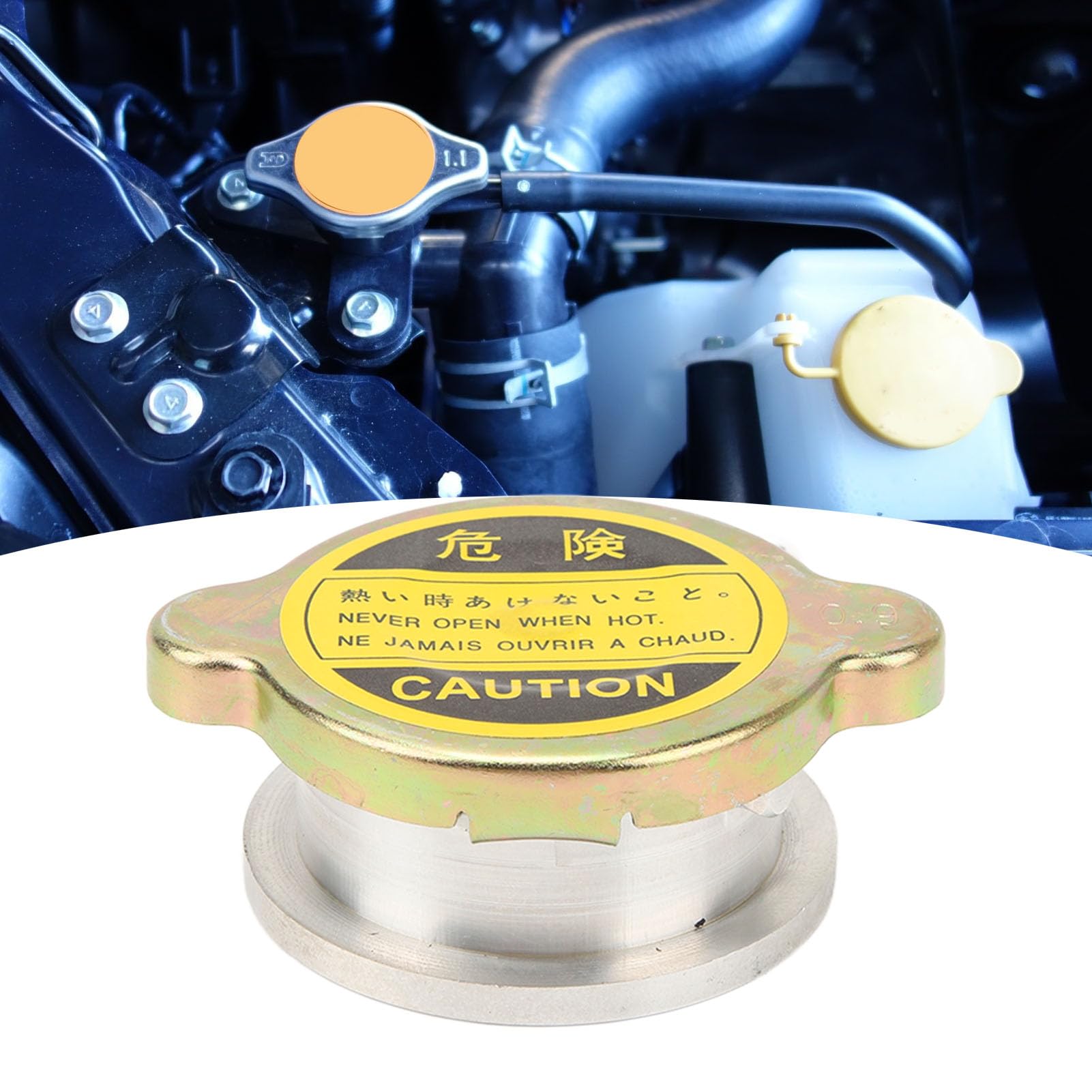Col De Remplissage De Radiateur En Acier Doux (56 Mm) Avec Bouchon De Pression 4 Lb - Pour Voiture Classique