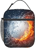 Vista 15 de Bolsa de almuerzo deportiva con pelota de fútbol americano para niños y niñas, reutilizable, aislada, portátil, para niños, escuela, hombres