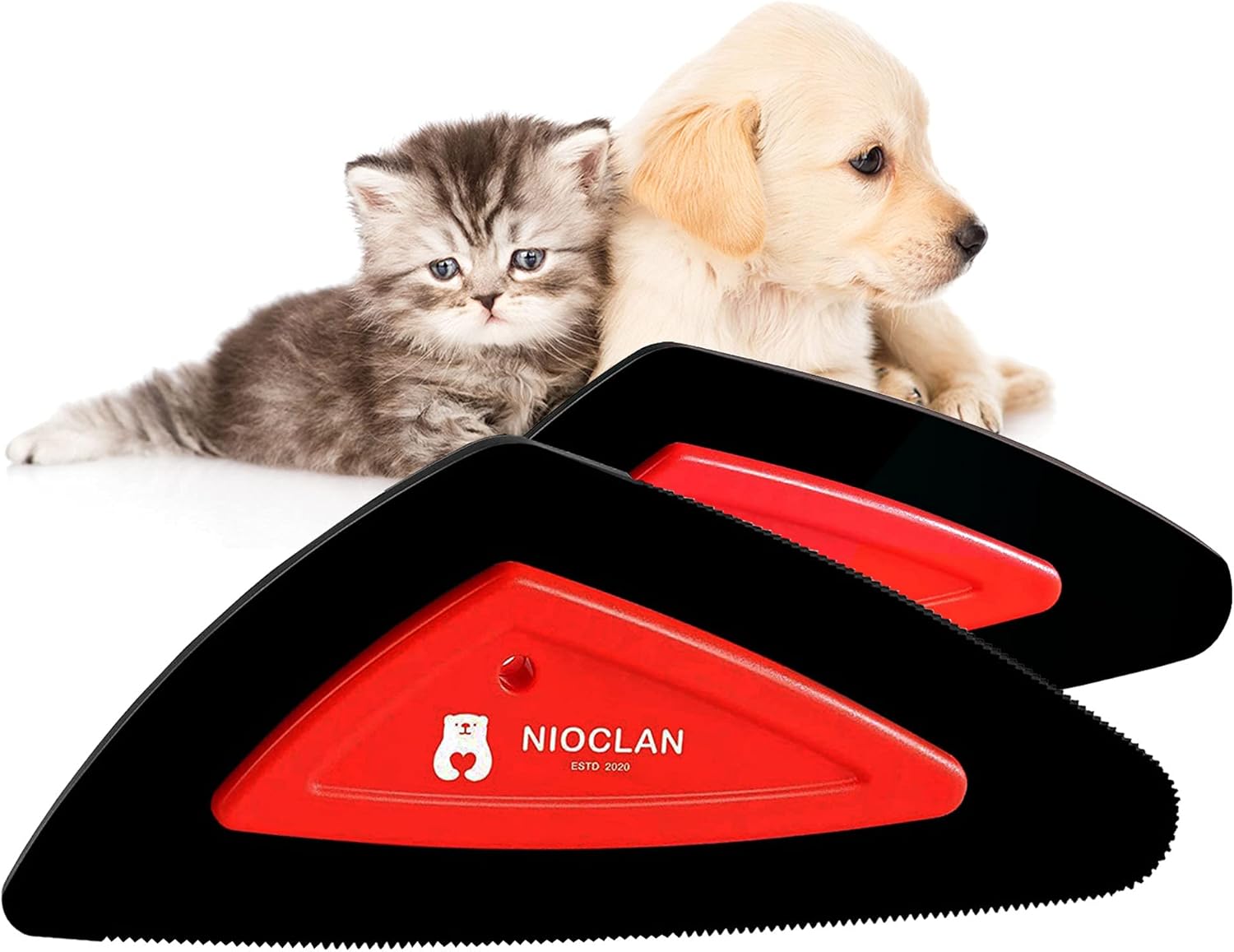 Pet Hair Remover, Dog Hair Detailer, Cat Hair Remover, Suitable for Fabric/Furniture/Couch/Carpet, 2Pcs