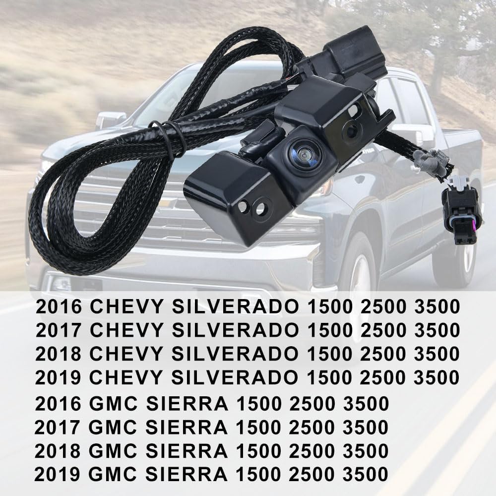 84062896 Rear View Backup Camera Fits for Chevy Silverado/GMC Sierra 1500 2500 3500 2016-2019 Park Assist Camera Replace 23363727