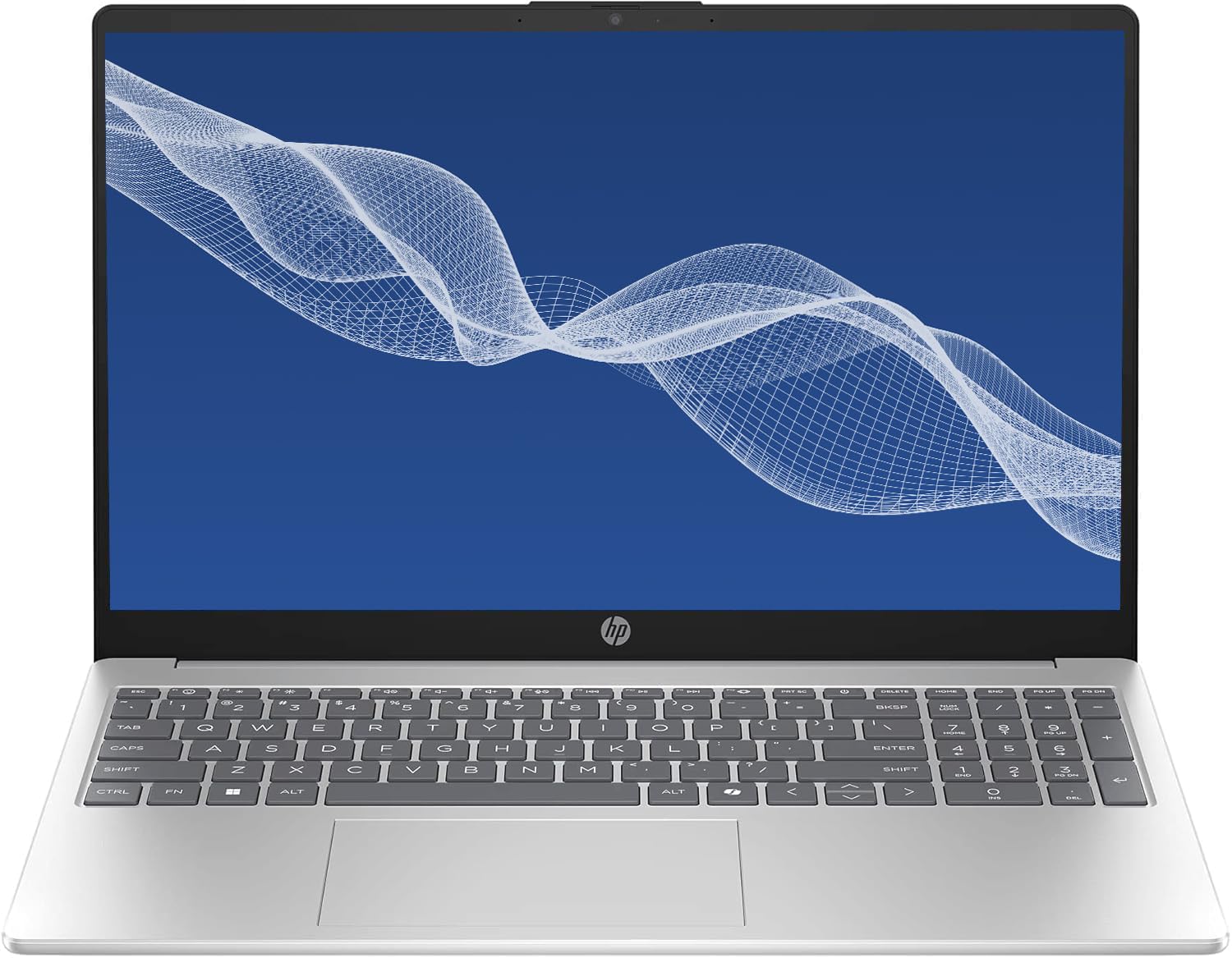 HP 2026 Portable 15.6'' HD Laptop, Intel N Series Processor Up to 3.7GHz, 16GB Memory, 128GB Storage, Super-Fast 6th Gen WiFi, Windows 11 OS, Dale Silver, Renewed