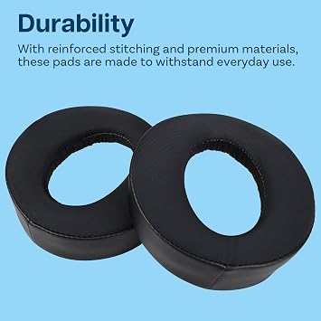 MMOBIEL Ear Pads Replacement for Sony PlayStation 5 3D Pulse Wireless Headset PS5 Protein PU Ear Pad Cushions - Earpads Replacement Black (Cooling Gel)