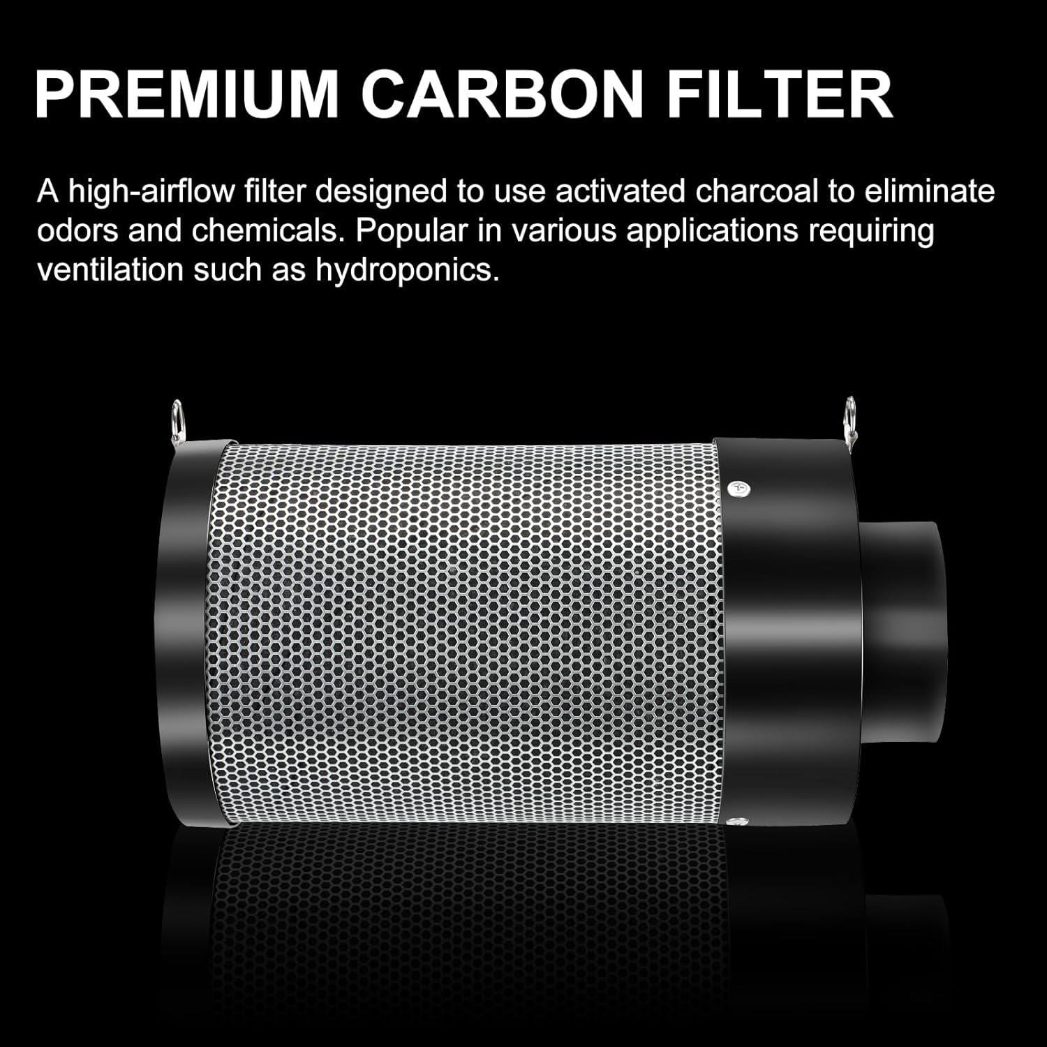 Atour 4'' Air Filtration Kit – 12-Speed Control, Quiet 14cm Fan & Carbon Filter. Includes 6.7' Ducting + Vent Cover. Perfect for Grow Tents, Indoor Gardens. Cool, Ventilate, Banish Odors – All-in-One.