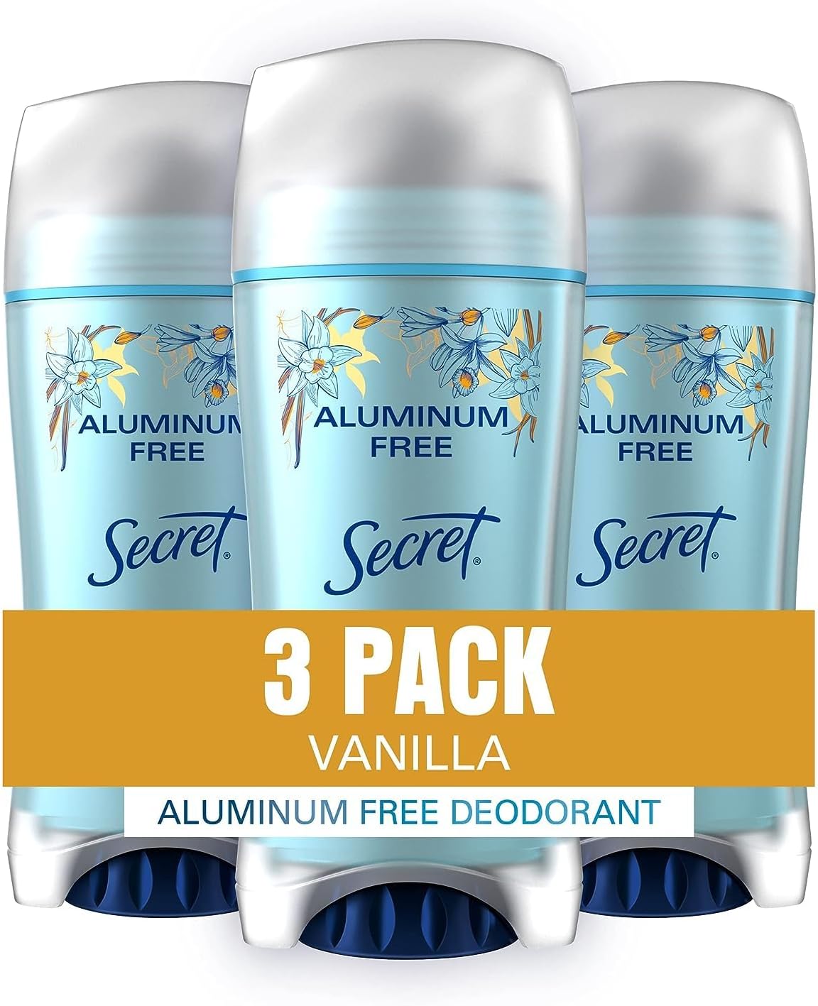 Secret Aluminum Free Deodorant for Women, Vanilla, 2.4 oz