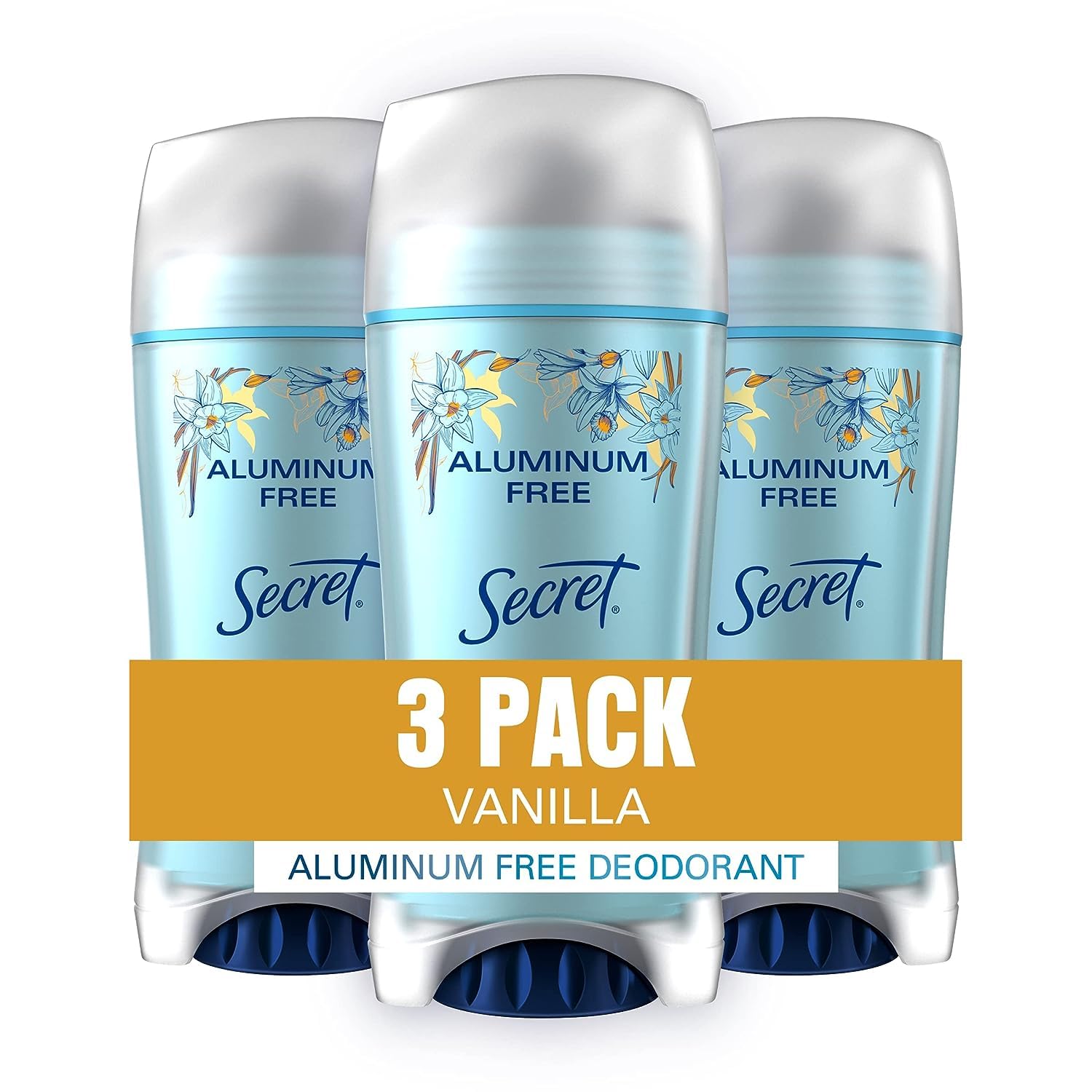 Secret Aluminum Free Deodorant for Women, Vanilla, 2.4 oz