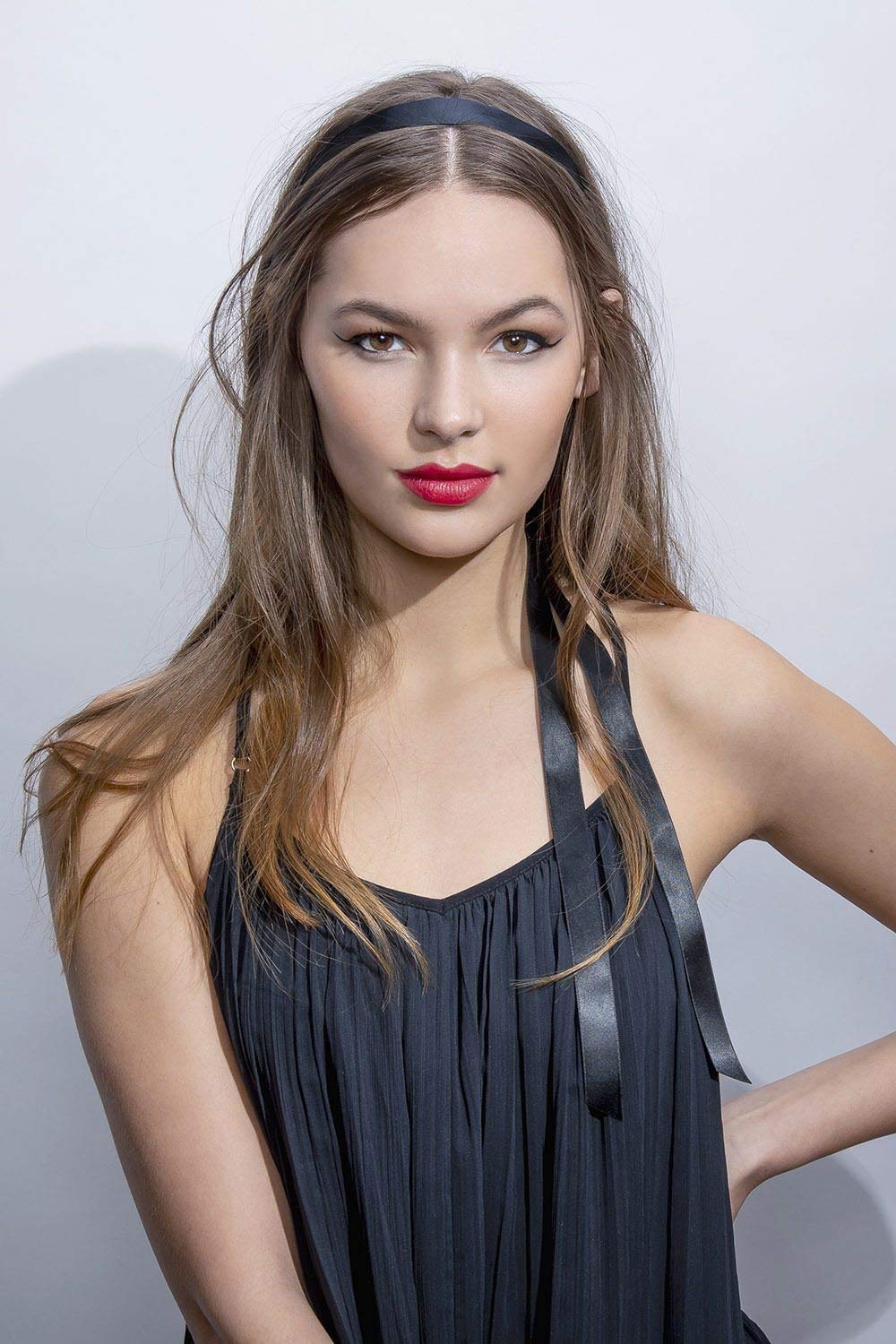 Amazon.com: The Hair Edit GRECIAN GARLAND Black Vegan Leather & Ribbon  Headband