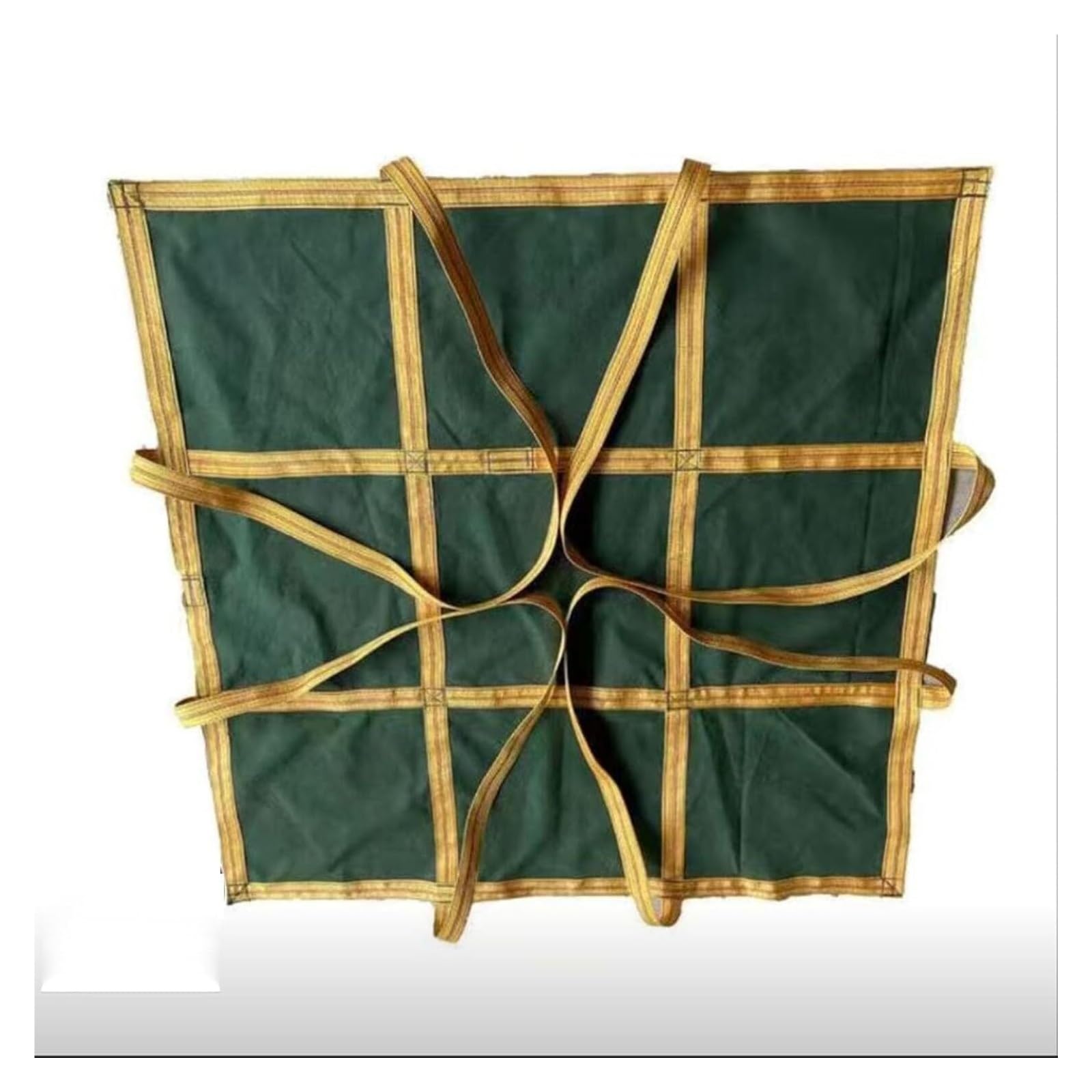 Generico Rete di Sollevamento per carichi Pesanti con Cinghie - 150x150 cm, Sacco da Una tonnellata per carrelli elevatori e Benne di Cemento per Un Trasporto Sicuro di carichi Pesanti - Ideale per l