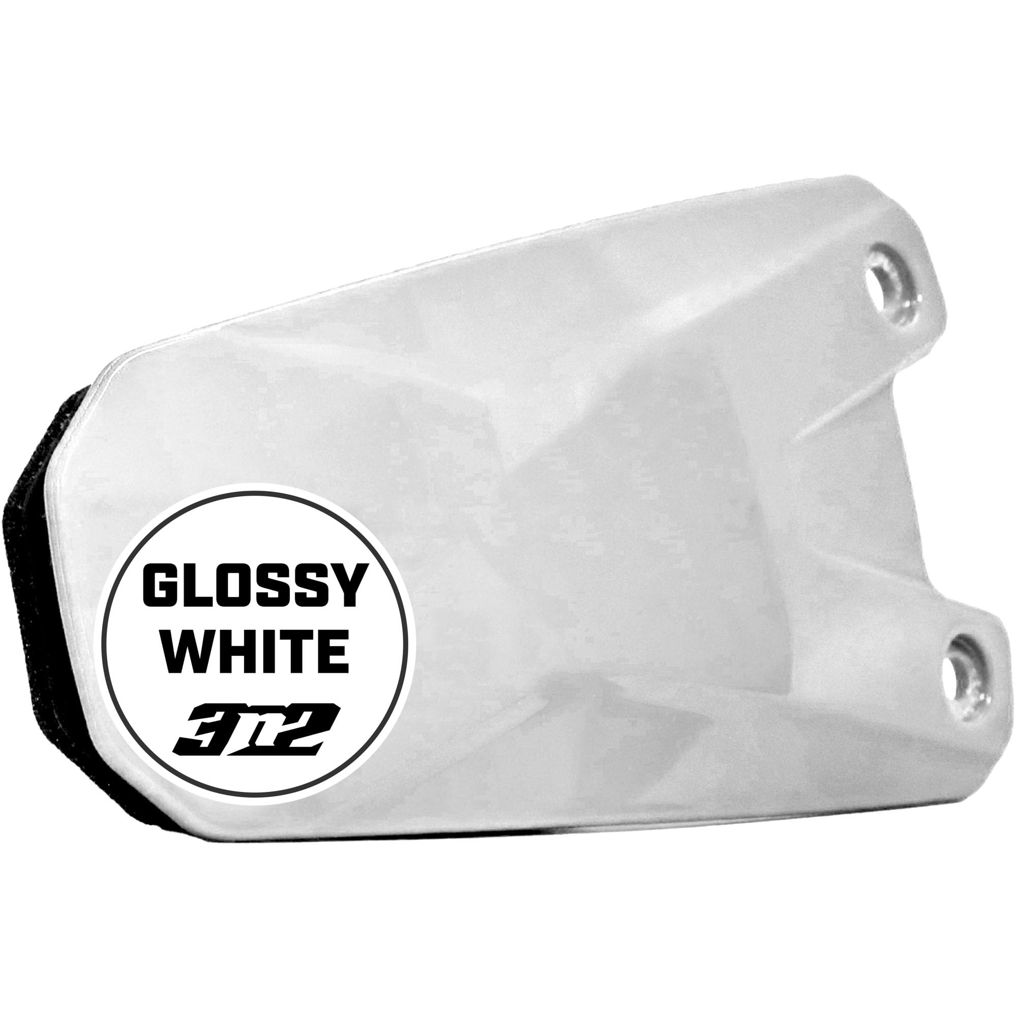 3N2 Jaw Guard C-Flap – High-Impact Plastic, Soft Foam Padding, Ambidextrous Design – Glossy (One Size)