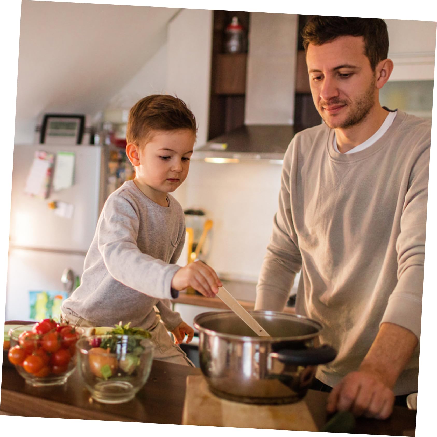 Wakauto 3pcs Wood Muddler Bar Tool Food Grinder Medicine Grinding Rod Ergonomic Handle Easy to Store Convenient